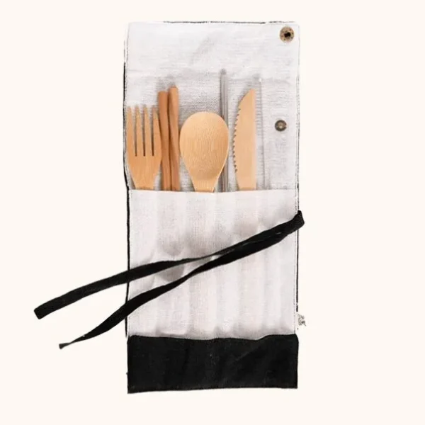 LA PETITE OURSE - Ensemble d'ustensiles en bambou