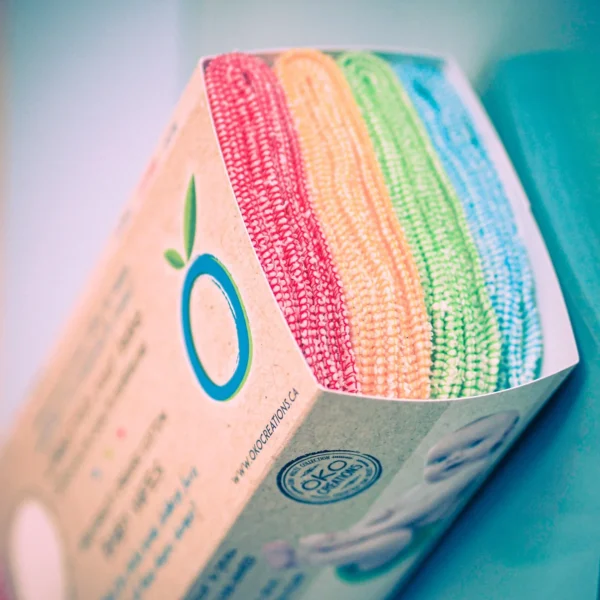 OKO  lingettes de coton biologiques (paquet de 20)