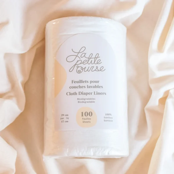 LA PETITE OURSE -  100 feuillets de couche lavable